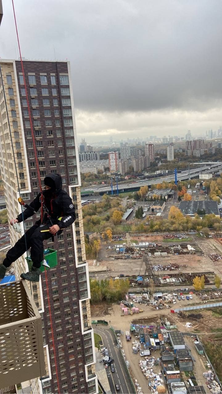 Мойка фасадов ЖК «Огни»